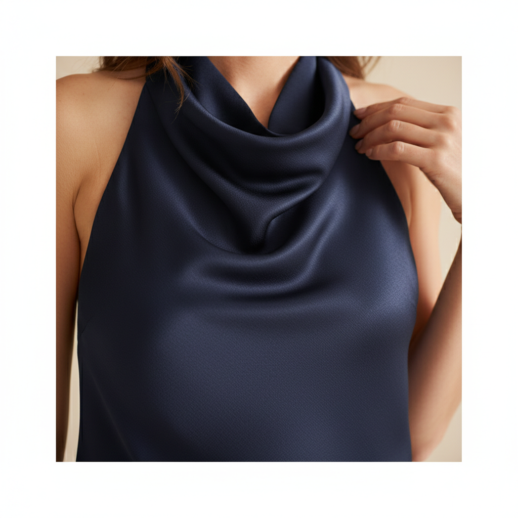 Women's Halter Satin Corset Top