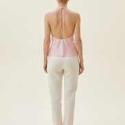 Women's Halter Satin Corset Top