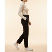 Women's Ruffled Knit Turtleneck Sweater