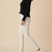 Women's Ruffled Knit Turtleneck Sweater