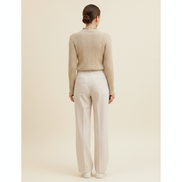 Women's Ruffled Knit Turtleneck Sweater