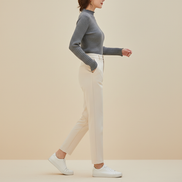 Women's Ruffled Knit Turtleneck Sweater