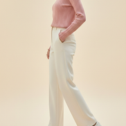 Women's Ruffled Knit Turtleneck Sweater