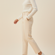Women's Ruffled Knit Turtleneck Sweater