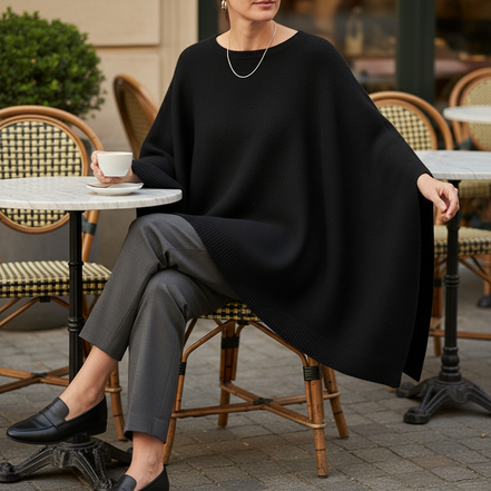 Women's Oversized Batwing Sleeve Sweater