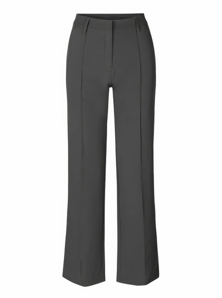 Women's Solid Wide-Leg Trousers