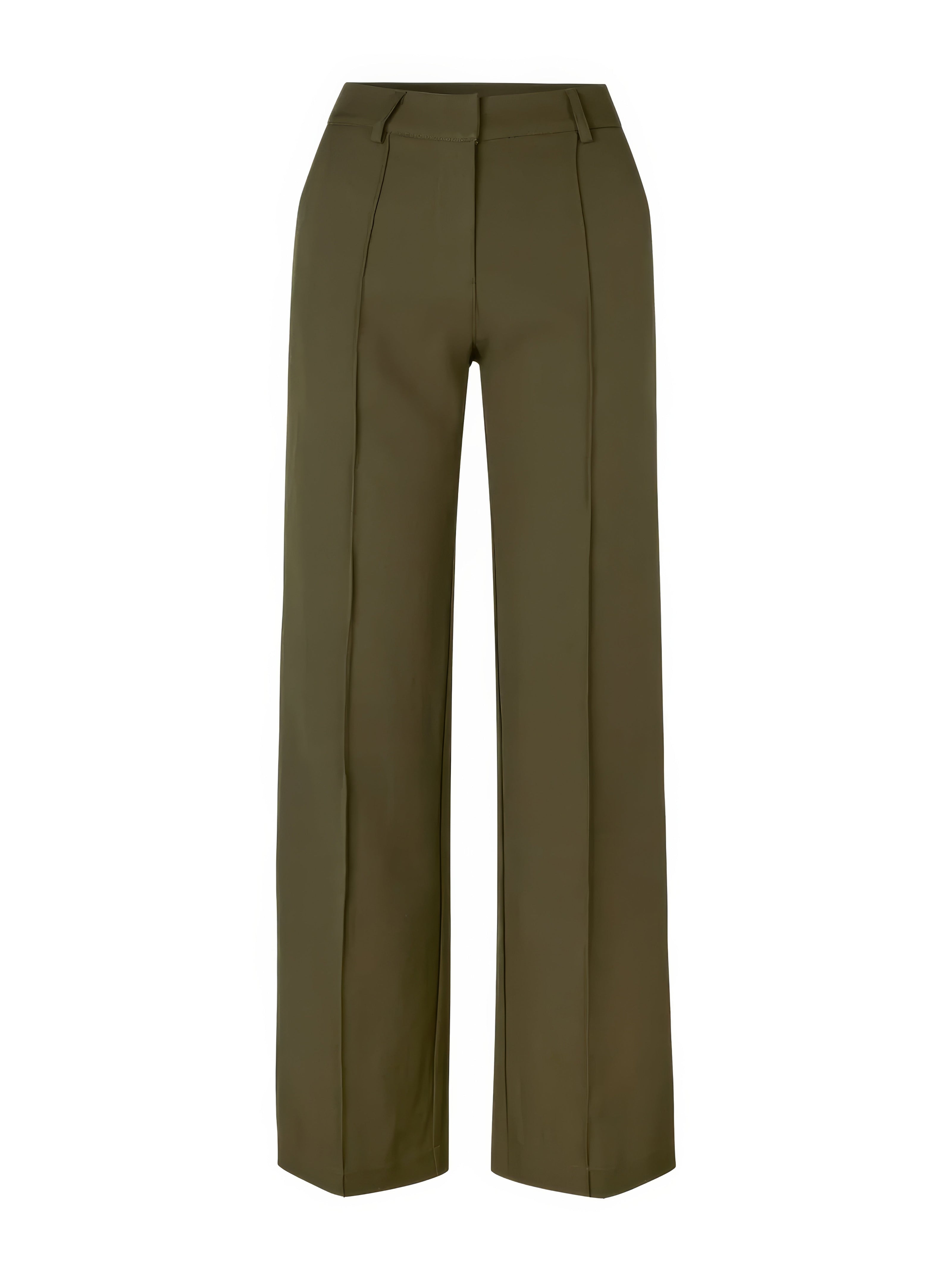 Women's Solid Wide-Leg Trousers