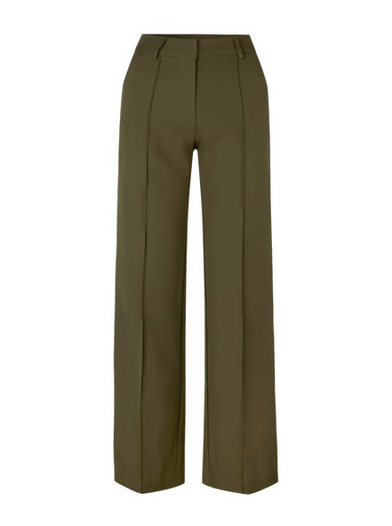 Women's Solid Wide-Leg Trousers