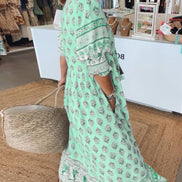 Women's Floral V-Neck Dress