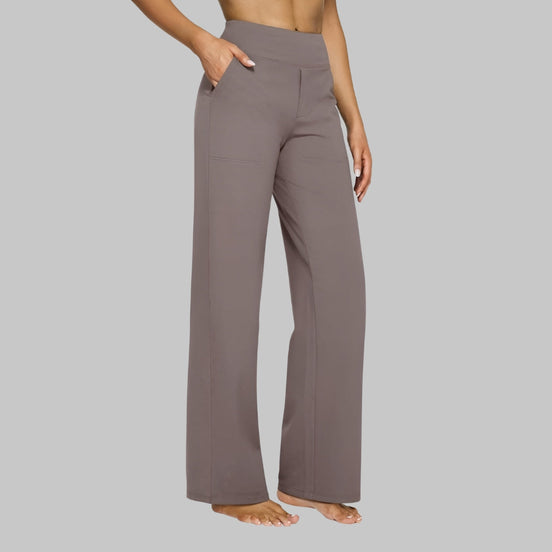 Women's Solid Cotton Trousers