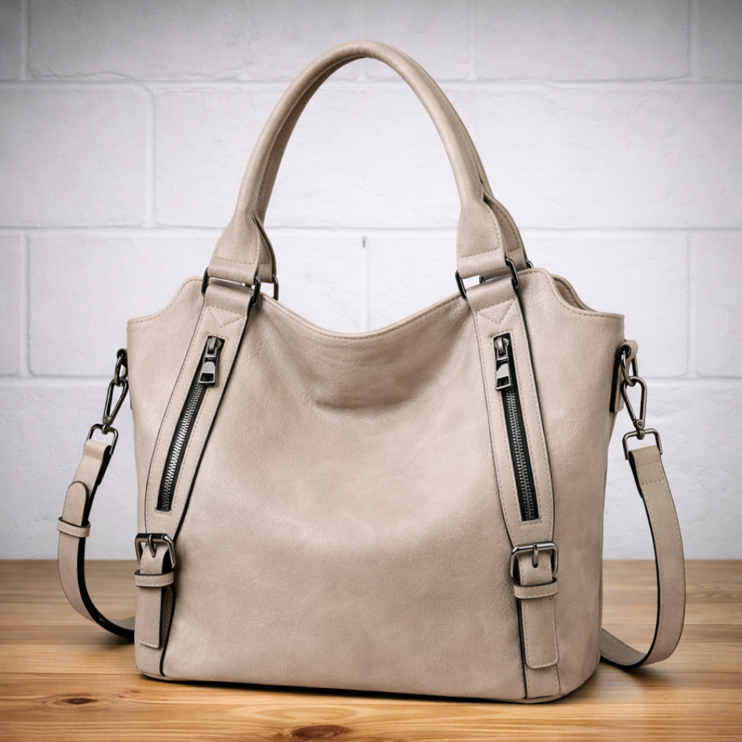 Women's Solid Leather Tote Bag
