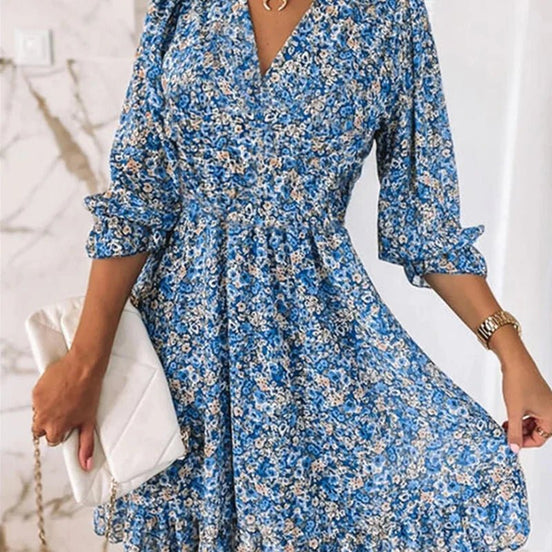 Women's Floral Crepe Dress