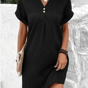 Women's Solid Jersey Relaxed Dress