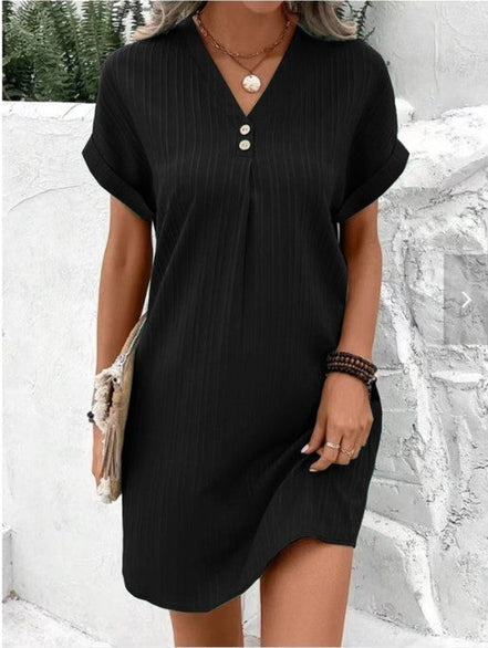 Women's Solid Jersey Relaxed Dress