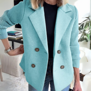Women's Solid Cotton Casual Blazer