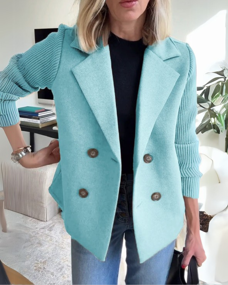 Women's Solid Cotton Casual Blazer