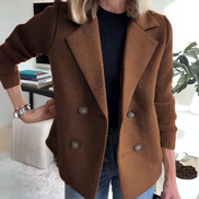Women's Solid Cotton Casual Blazer