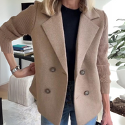 Women's Solid Cotton Casual Blazer
