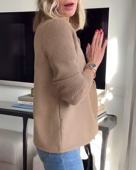 Women's Solid Cotton Casual Blazer