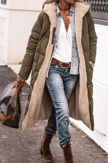Women's Reversible Wool Coat