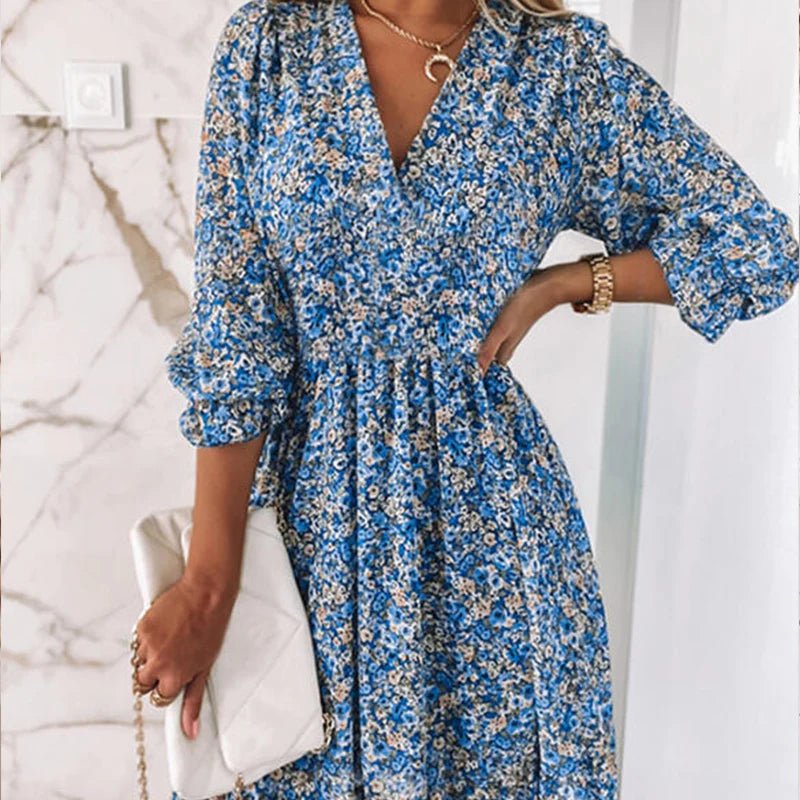 Women's Floral Crepe Dress