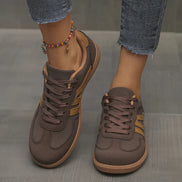 Women's Beige Fabric Sneakers