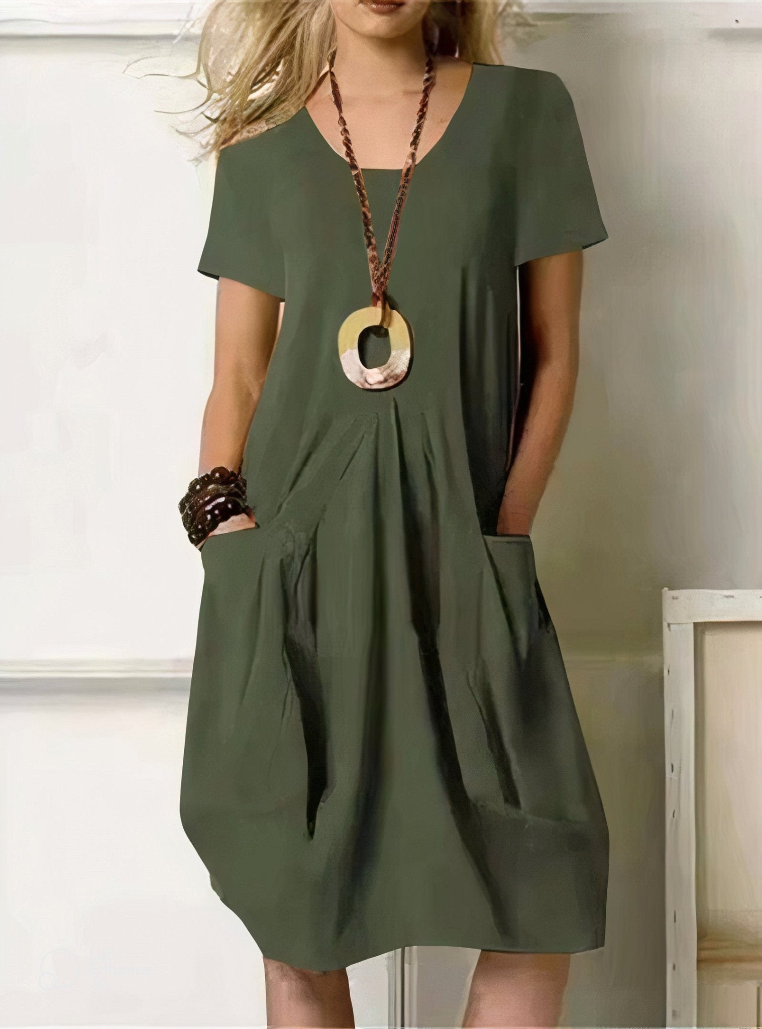 Women's Solid Jersey Dress