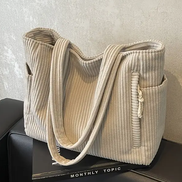 Women's Ribbed Leather Tote Bag