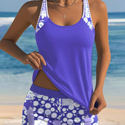 Women's Solid Swim Boxer Set