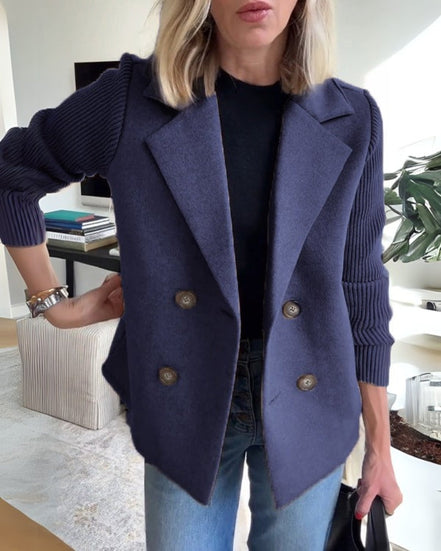 Women's Solid Cotton Casual Blazer