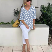 Women's Vintage Printed Cotton Top