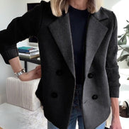 Women's Solid Cotton Casual Blazer