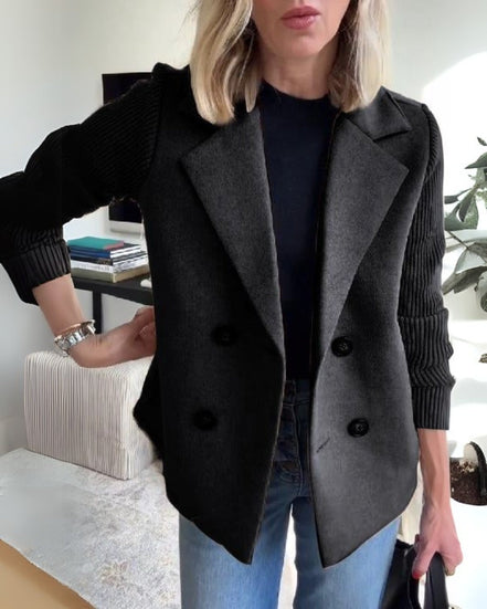 Women's Solid Cotton Casual Blazer