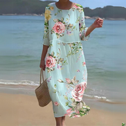 Women's Floral Cotton Summer Dress