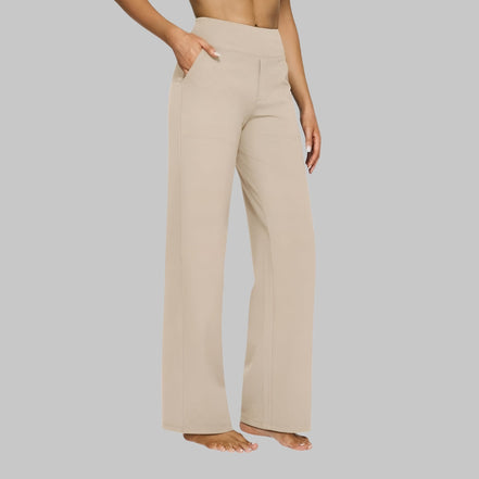 Women's Solid Cotton Trousers