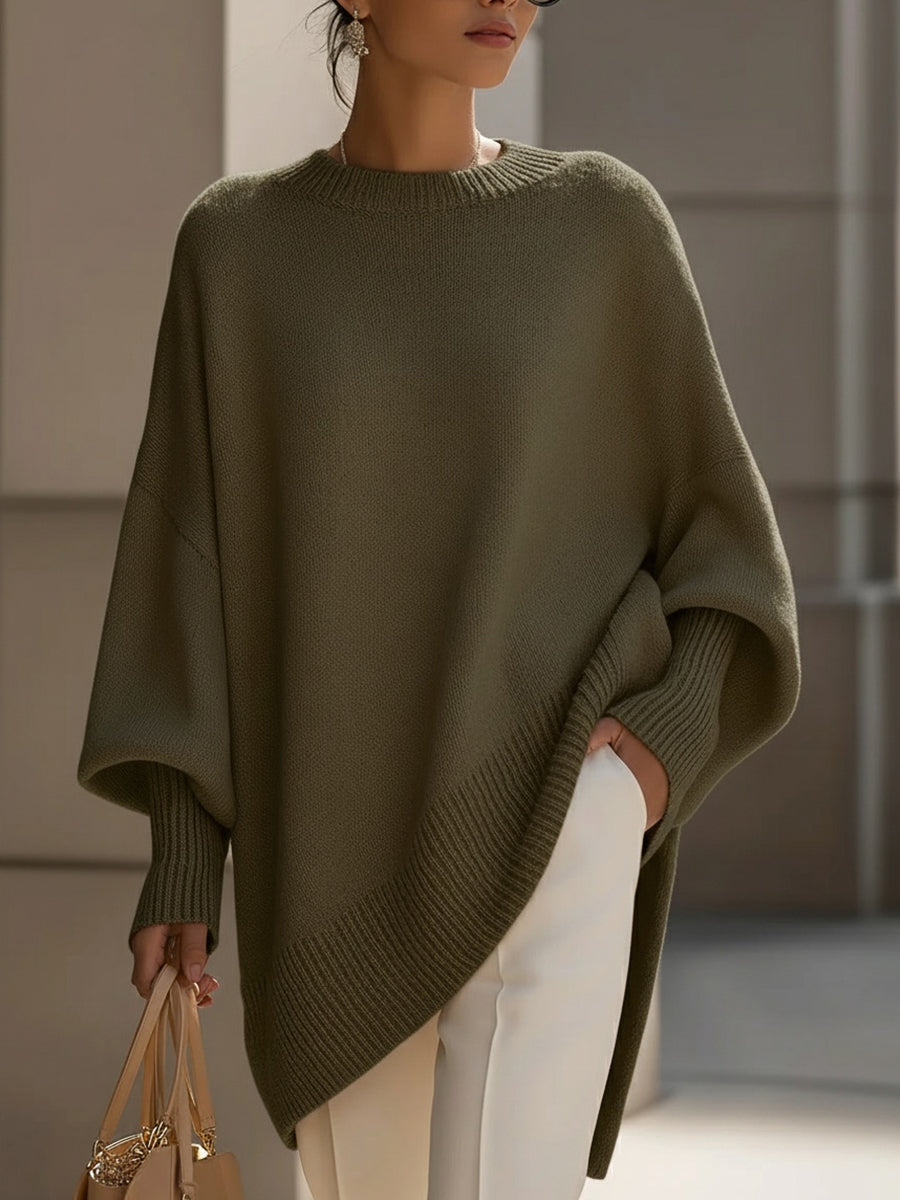 Women's Solid Wool Blend Sweater