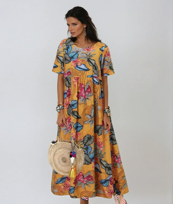 Women's Floral Cotton Dress