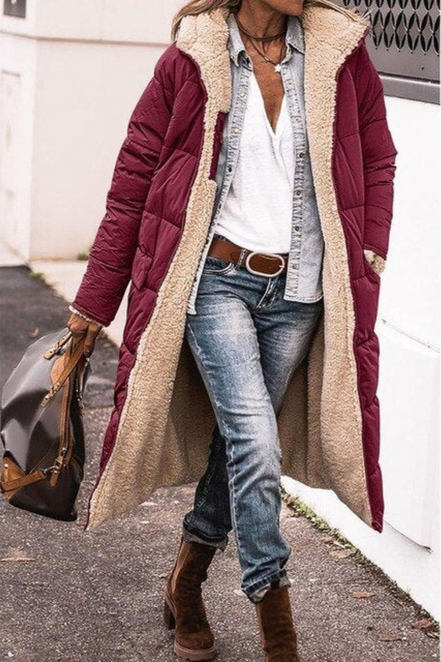 Women's Reversible Wool Coat