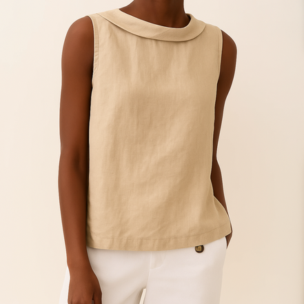 Women's Solid Sleeveless Blouse