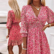 Women's Floral Crepe Dress