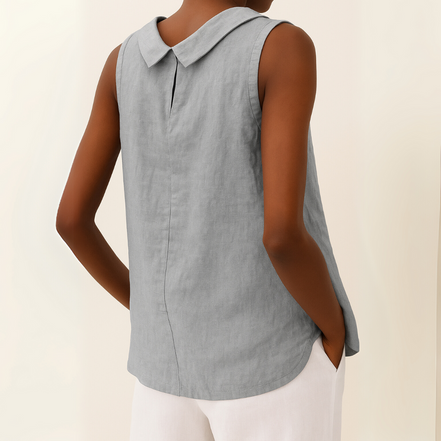 Women's Solid Sleeveless Blouse