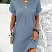 Women's Solid Jersey Relaxed Dress