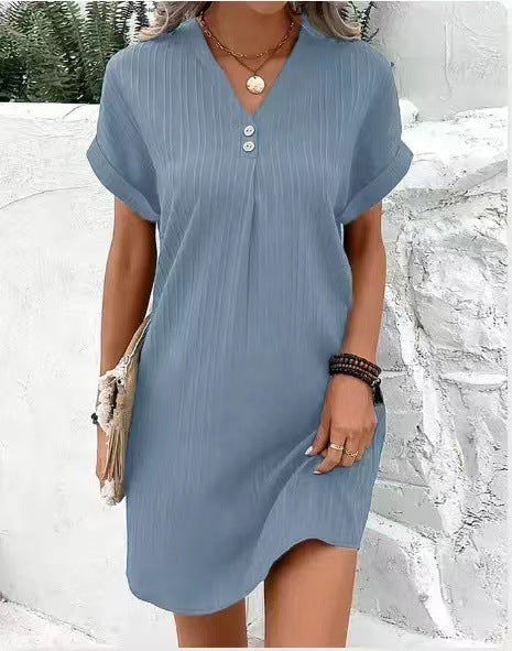 Women's Solid Jersey Relaxed Dress
