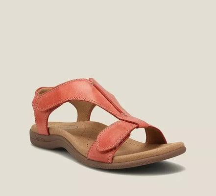 Women's Black Leather Orthopaedic Sandals