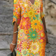 Women's Floral Midi Dress