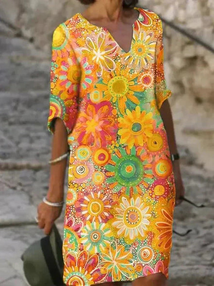 Women's Floral Midi Dress