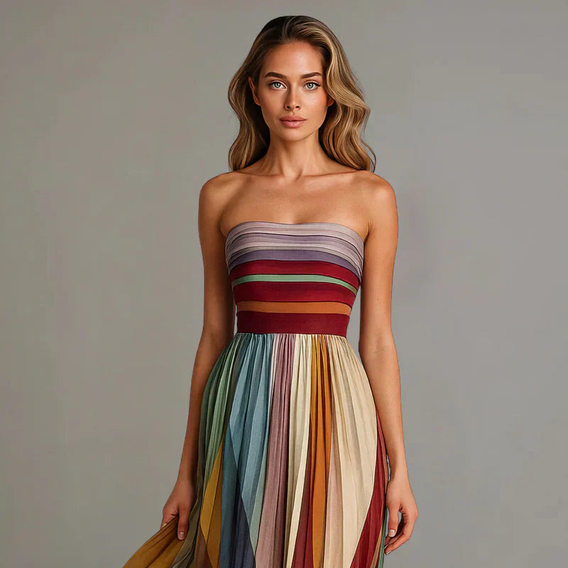 Women's Solid Satin Long Dress