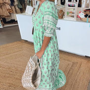 Women's Floral V-Neck Dress