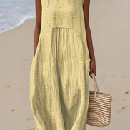 Women's Embroidered Midi Dress