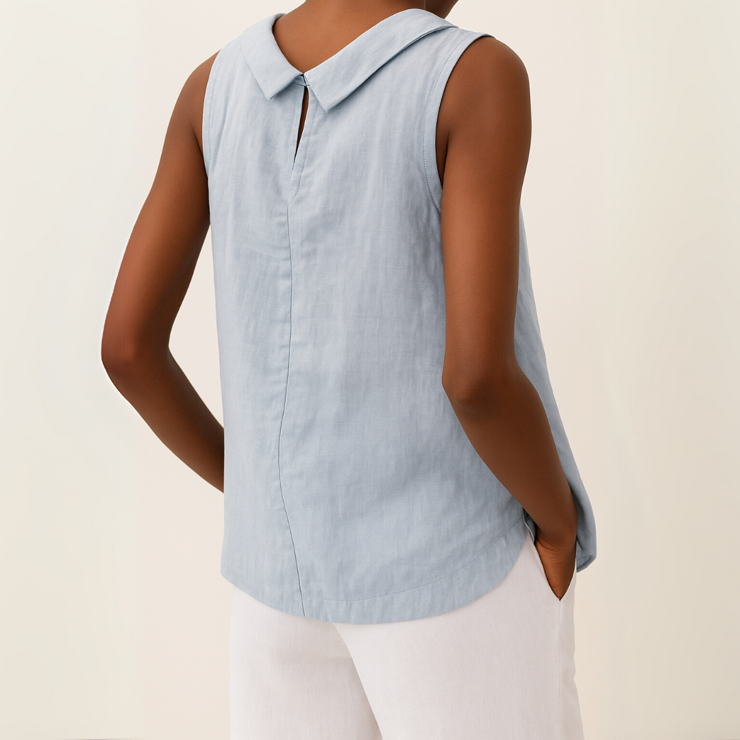 Women's Solid Sleeveless Blouse